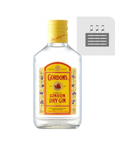 Case - Gordons Gin 12x200ml Ovl 12Pck